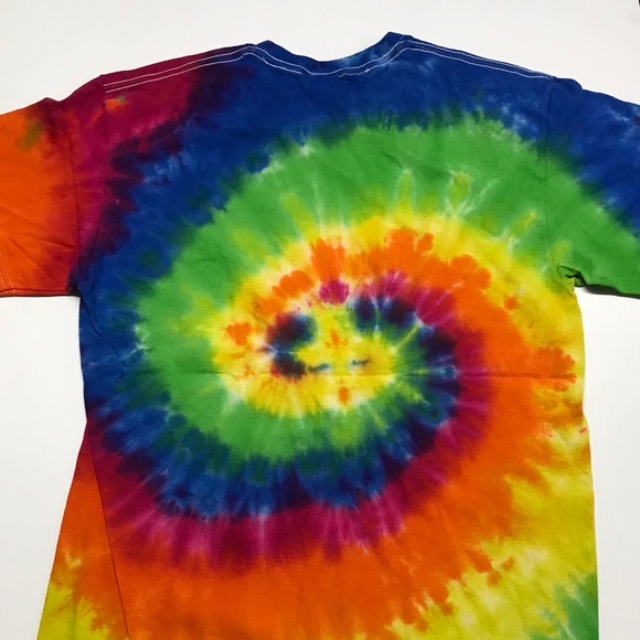 Tie Dye Multicolor T-shirt Crew Neck Short Sleeve T-shirt  Adult Med *Brand New* - Picture 2 of 5